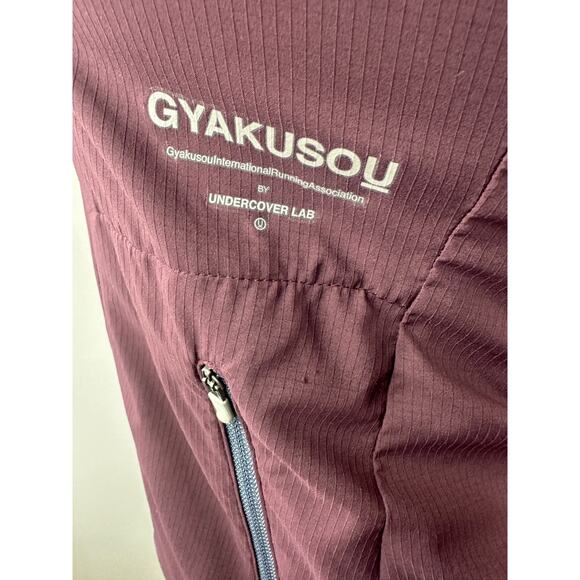 Nike x Undercover Lab Gyakusou Packable Jacket Purple Full Zip Hooded Size Large - Picture 10 of 16